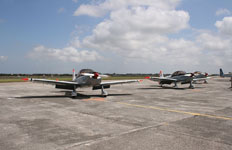 Trois CAP.10B de la 50.S vu à la BAN Landivisiau. (©Damien Allard - French Fleet Air Arm)