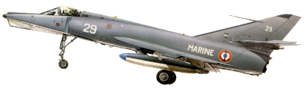 Etendard IVM N°29 appartenant à la 59.S stationnée sur la BAN Hyères en mars 1982. (SupAir)