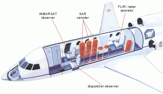 Intérieur du Falcon 50 Marine. (©Marine Nationale)