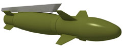 Bombe AASM (Armement Air Sol Modulaire) guidée par GPS. (©MilViz)