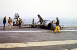 Crash du Super-Étendard n°22 le 16 février 1983. (©DR)