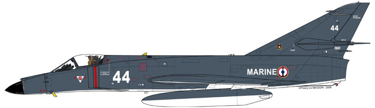 Super-Étendard n°44 de la flottille 14.F. (©Thierry le Masson www.101airbase.com)