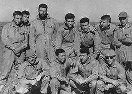 Students seen at M'Rizig airfield. (ARR)