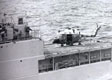 WG-13 Lynx n°620 sur le pont d'un escorteur. (©Jean Moulin)