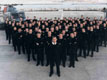 L'ensemble du personnel de la flottille 31.F réunie en 1994. (©French Fleet Air Arm)