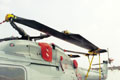 Rotor principal du WG-13 Lynx en position repliée. (©French Fleet Air Arm)
