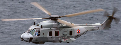 Premier camouflage du NH90 NFH Caïman. (©Eurocopter)