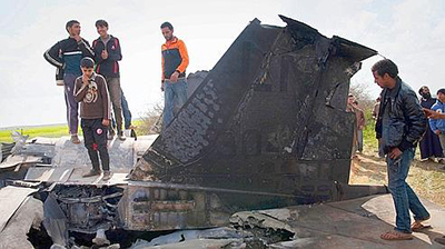 Site du crash du F-15E. (©DR)