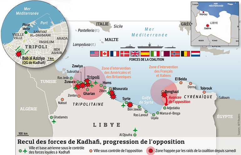 La situation le 21 mars. (©Reuters)