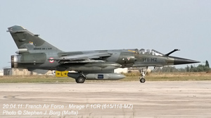 Mirage F1CR (615/ 118-MZ) à Malte. (©Stephen J Borg)