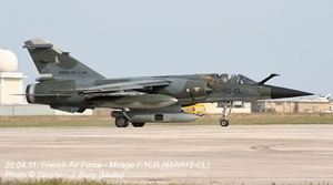 Mirage F1CR (657/ 112-CL) à Malte. (©Stephen J Borg)