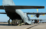C-160 Transall transportant des munitions et équipements vers la base Corse de Solenzara. (©Ministère de la Défense)
