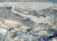 Vue générale de Lanvéoc sous la neige. (©DR)
