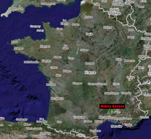 Situation géographique de la BAN Nîmes-Garons. (©Google Earth)