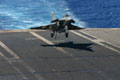 Rafale M F1 à l'appontage. (©French Fleet Air Arm)