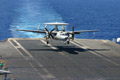 E-2C Hawkeye de la flottille 4.F à l'appontage sur le Charles de Gaulle. (©French Fleet Air Arm)