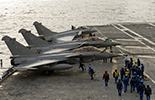 Rafale M F3 sur le Charles de Gaulle. (©Marine Nationale)