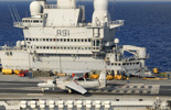 Appontage d'un E-2C Hawkeye sur le Charles de Gaulle au large de la Libye. (©Marine Nationale)