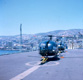 Alouette III sur le pont du PH Jeanne d'Arc en escale à Valparaiso en 1969. (©DR via Alabordache.fr)